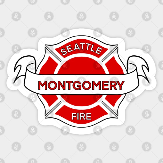 Seattle Fire Department Badge | Station 19 Montgomery Sticker by icantdrawfaces